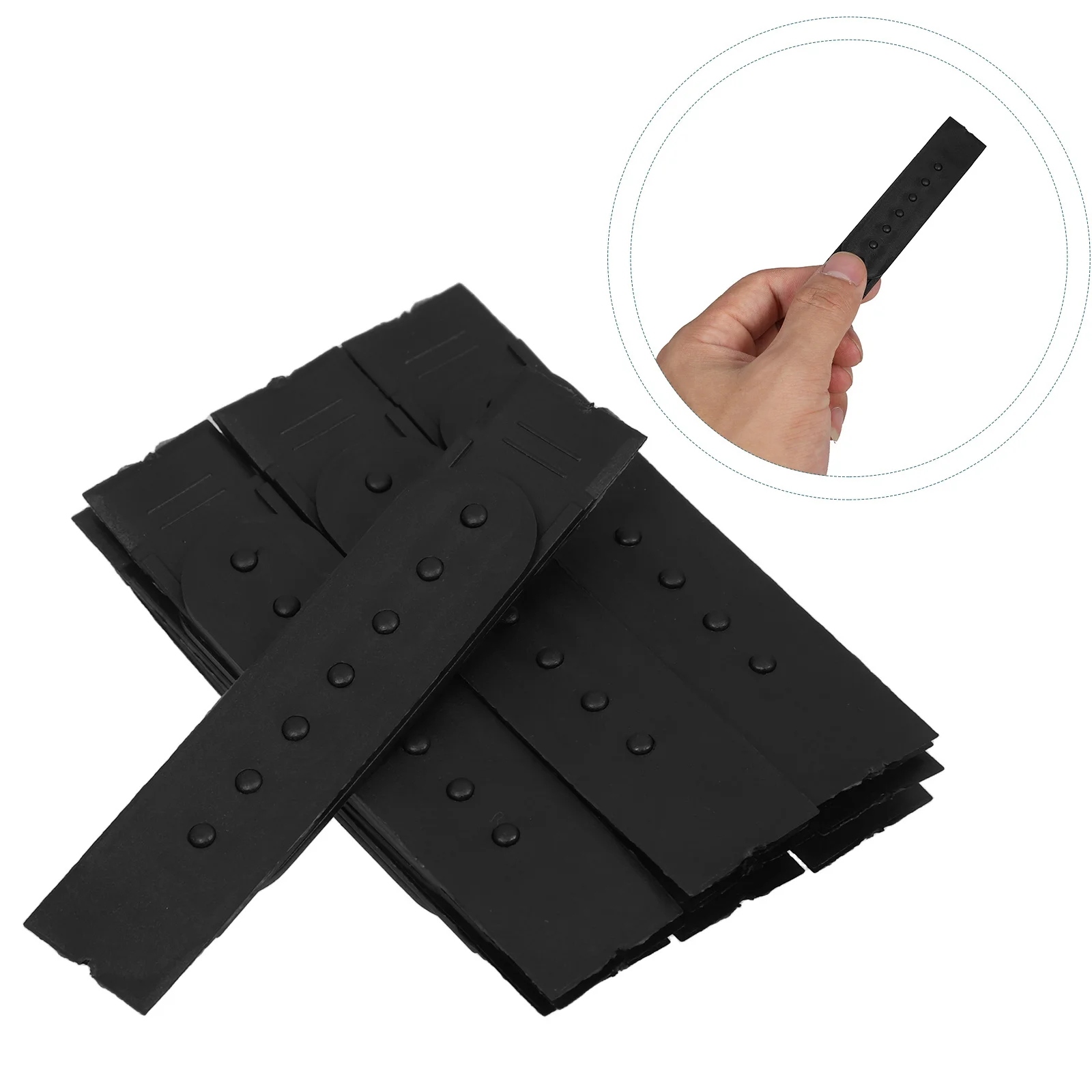 

12Pcs 7 Holes Snapback Buckle Strap White Plastic Adjustable Hat Fastener for Baseball Cap Repair Universal Fit