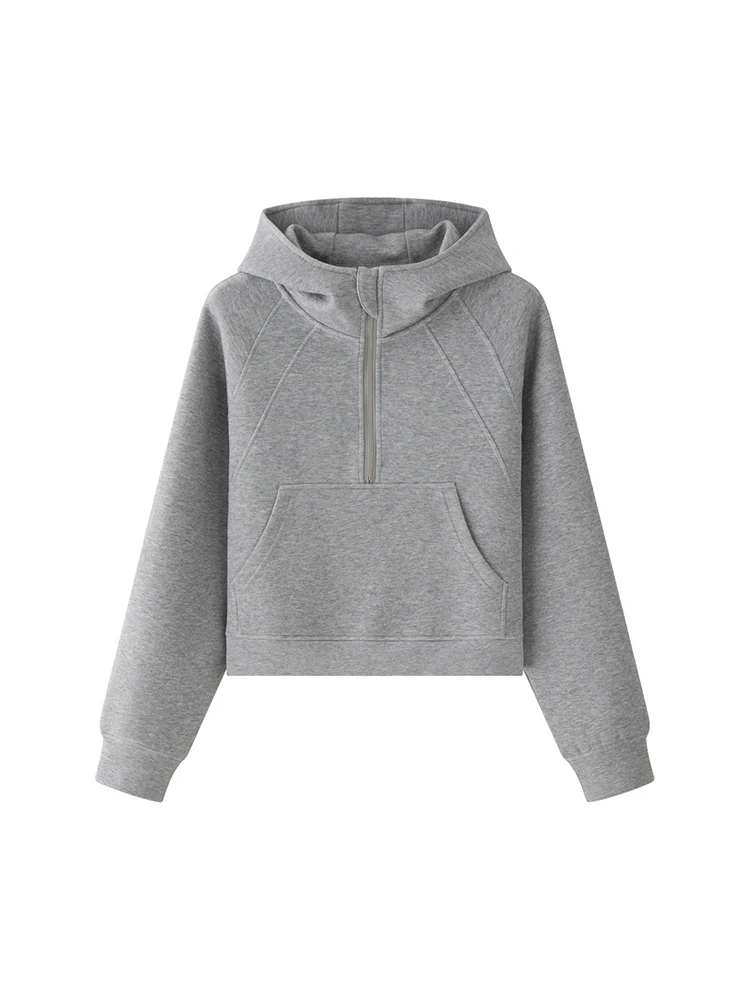 LANMREM-Sweat à capuche à manches longues pour femmes, haut décontracté, vêtements féminins, mode de style coréen, automne, nouveau, 26D9966, 2024
