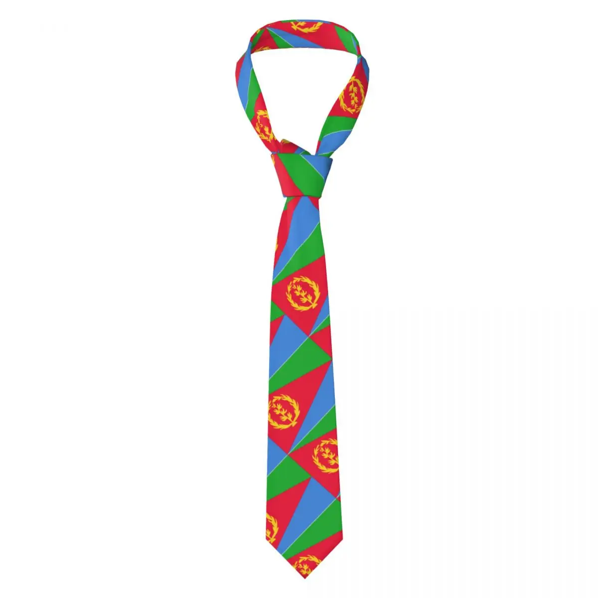 

Flag Of Eritrea Neckties Fashion Neck Ties for Men Accessories Gravatas Gift