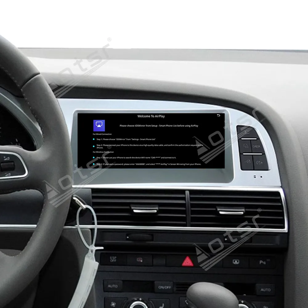 Para Audi A6 2010 - 2011 8,8 "Tela Intgrtd Carro GPS Nav com Linux Sys, CarPlay, Android Auto e HD Touchscreen Sistema de mídia