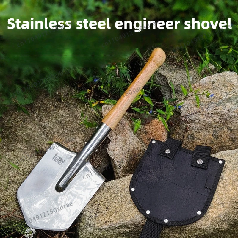Stainless Steel Sapper Shovels Cover Gardening Camping Cheap Sapper Shovels Outdoor Digging Fishing Truck Spade Hand Tools