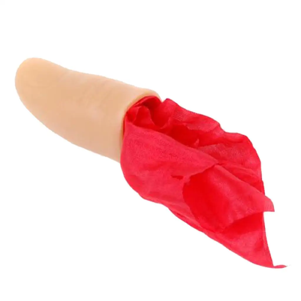 Magic Tricks Thumb Tip Set Vanishing Silk Illusion Prop Plastic Magic Gadget for Stage Performance
