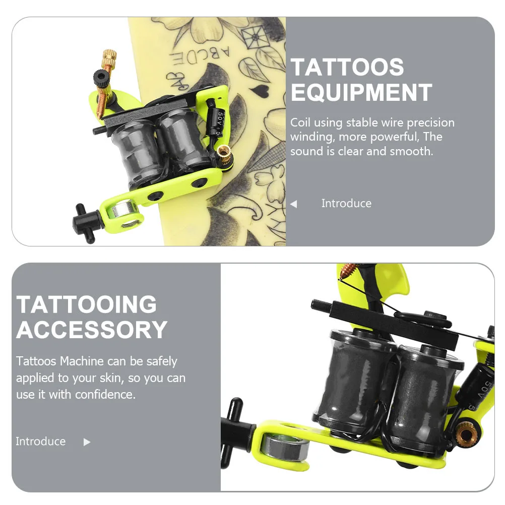 Máquina de bobina de tatuaje, marco de hierro galvanizado, bobinado de alambre de precisión, herramienta de revestimiento estable, suministros de tatuaje, dispositivo, suministros de tatuajes