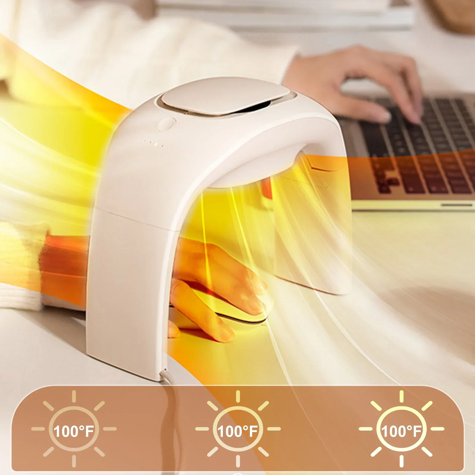 Eary Portable Winter Mouse Hand Warmer High Tech Winter Heating for Home Office Desk Plug-in 3-Gear Hand Warmer US/UK/EU/JP Plug