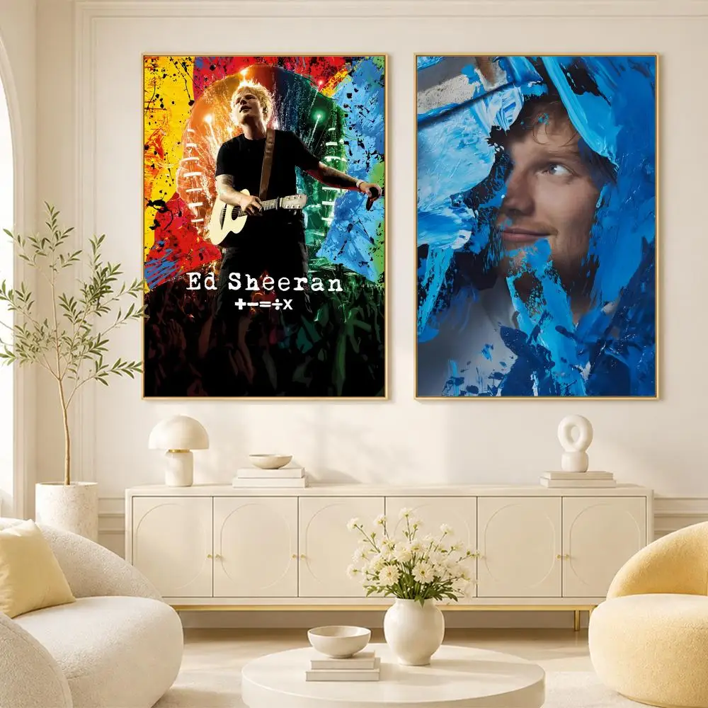 Singer E-Ed S-SheeranS Poster Room Home Decoration Interior Wall Art Printing Garage Posters Gift