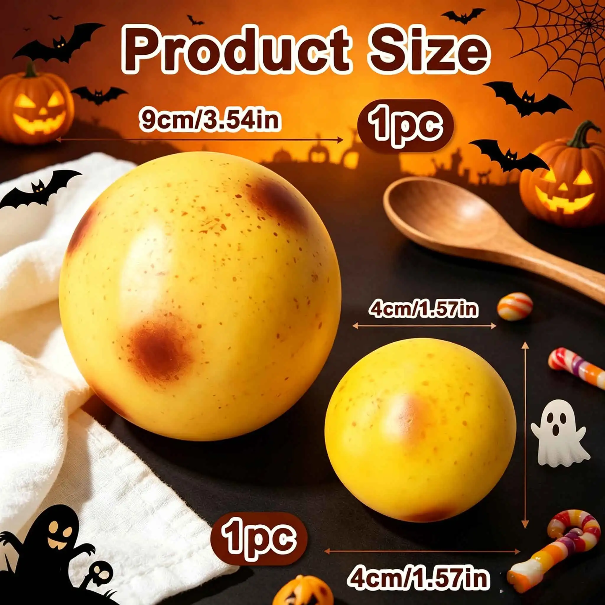 Halloween Potato Squishy ASMR Squeeze Stress Relief Slow Rising squishie Sensory Toys crunchy mashed potato squeezy squishy