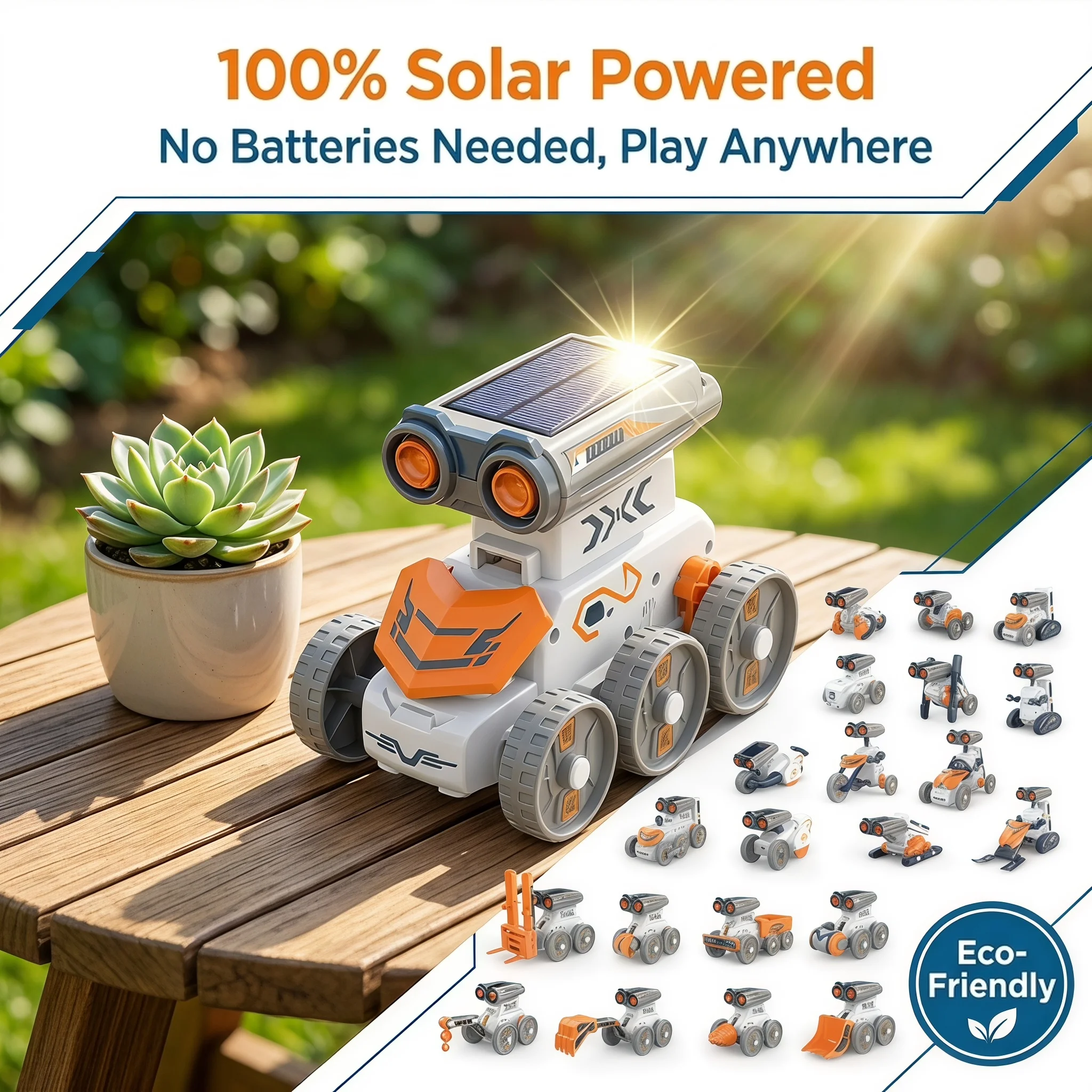 Stem Solar Robot Kit For Kids - Brinquedo Robô Solar STEM 21 em