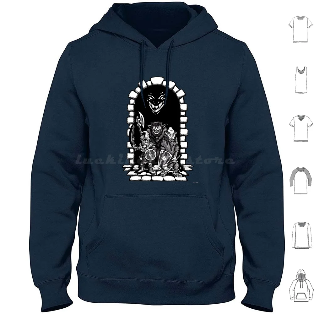 Sudaderas con capucha de manga larga Denizens Dnd Gygax Greyhawk Sword Sorcery Rpg D20 Juego de rol Dragon Goblin Hobgoblin