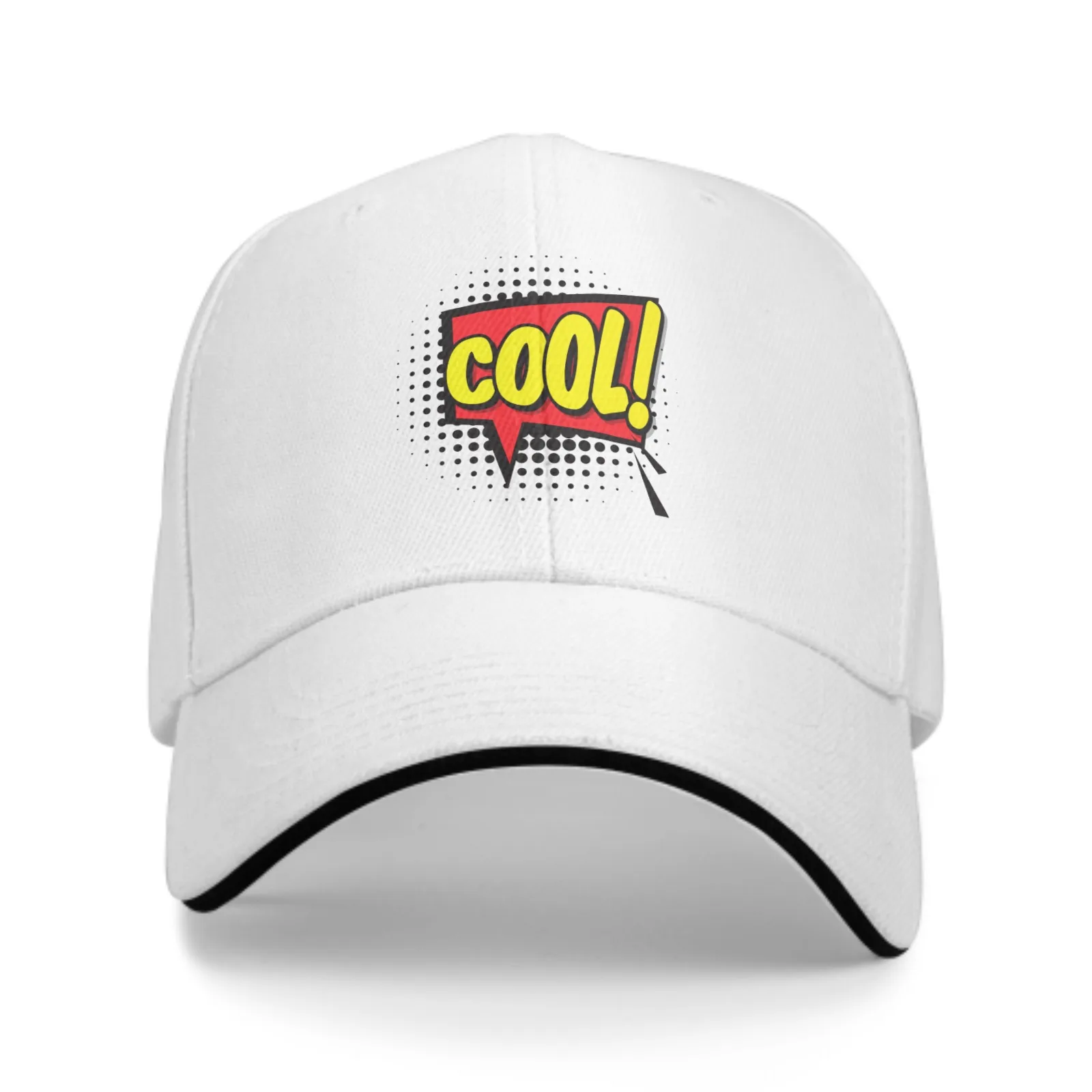 Word Cool Bubble Baseball Cap Stamping Printing Sandwich Duck Tongue Hat Spring Summer Fashion Washed Sports Outdoor Travel