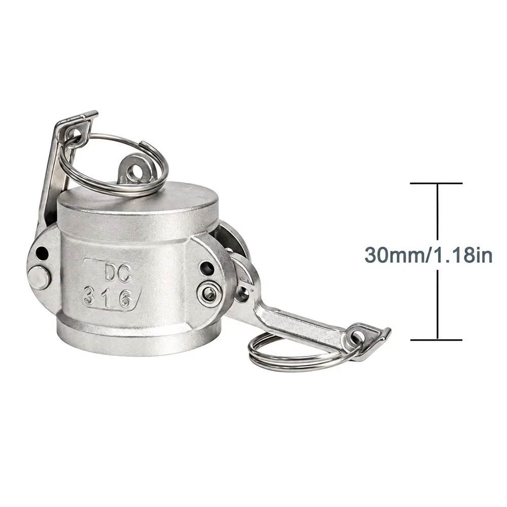 Stainless Steel Camlock Coupling Ferrule Connection Leak Resistant Quick Connect Fitting Corrosion Resistant
