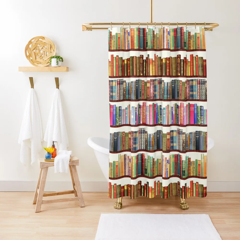 

Jane Austen Antique Books Shower Curtain Shower Set For Bathroom Bathroom Accessorys Cover Waterproof Bath And Anti-Mold Curtain