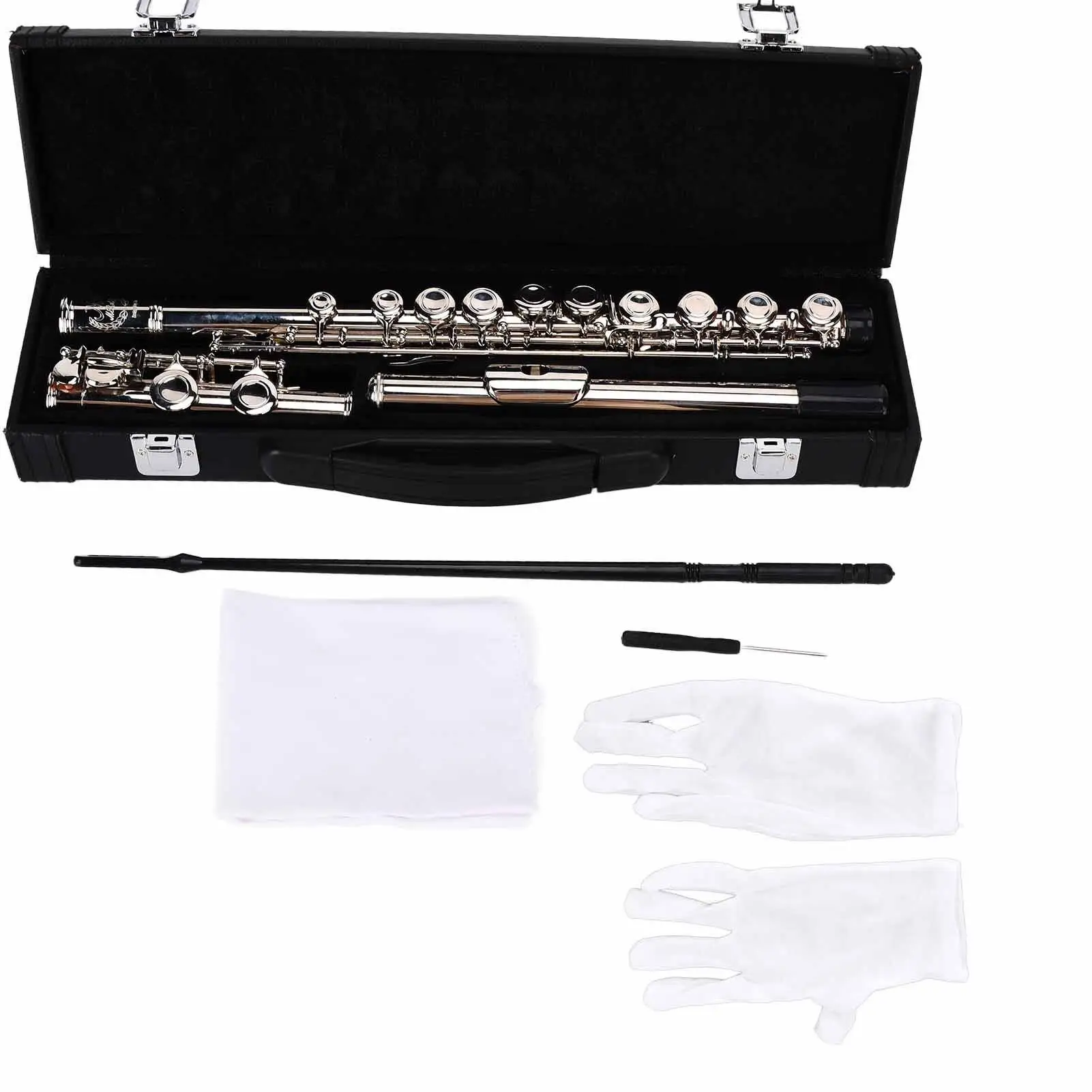 C Tone Flute with Mounting Tools - High Air Tightness for symphony Performances