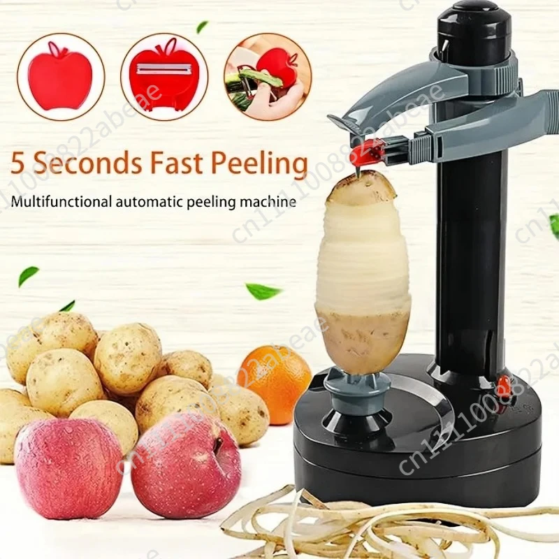Electric Peeler - Automatic Apple Peeler - Multi Functional Peeling Tool for Rotating Potatoes, Apples, Fruits, And Vegetables