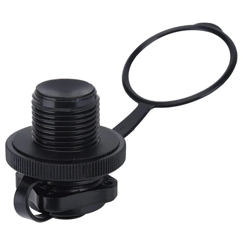 For Boat Kayak Mattress Pump Boat Inflatable Valve Air Valve Nozzle Black Easy Installation Inflatable Leak-proof