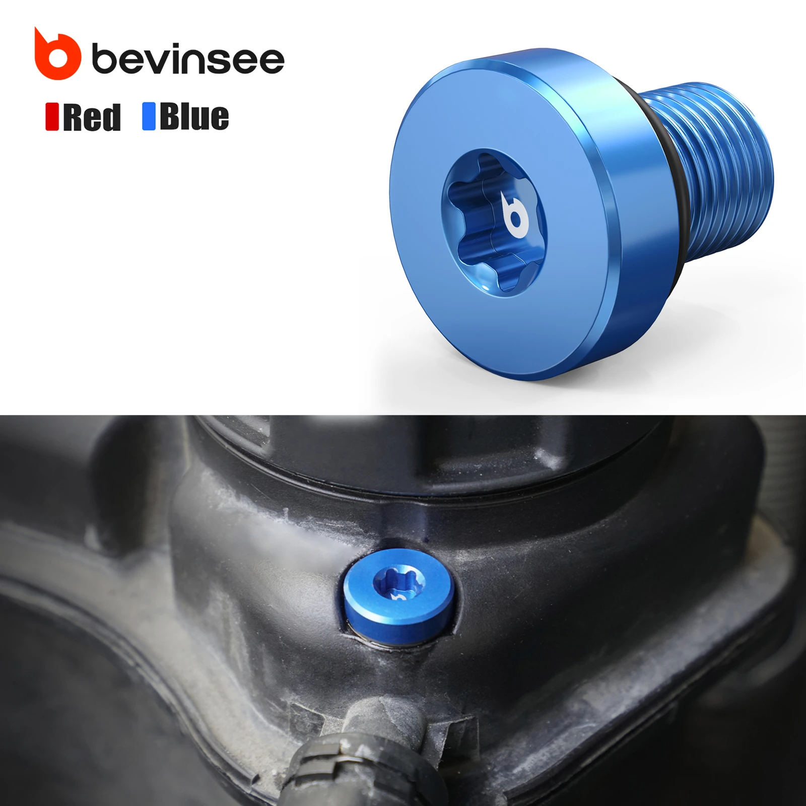 BEVINSEE Aluminum Coolant Bleed Screw for BMW F10 F11 F20 F22 F30 F31 F32 G20 G30 X3 F25 X5 F15, Replace for 11537793373
