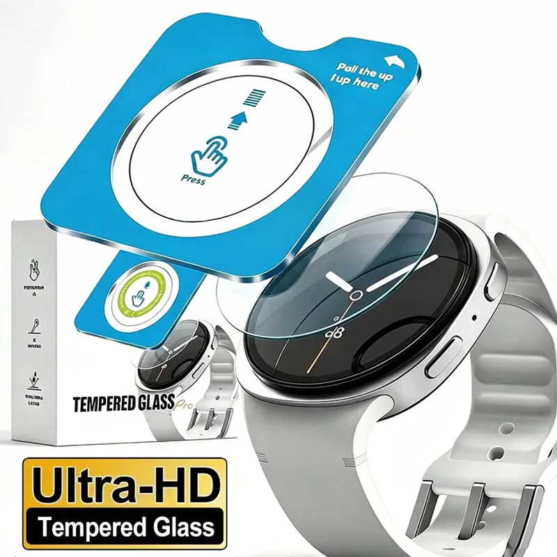 Tempered Glass Film For Samsung Galaxy Watch 9 8 40mm 44mm Screen Protector Easy Install Protective Film Galaxy 8Classic 46mm
