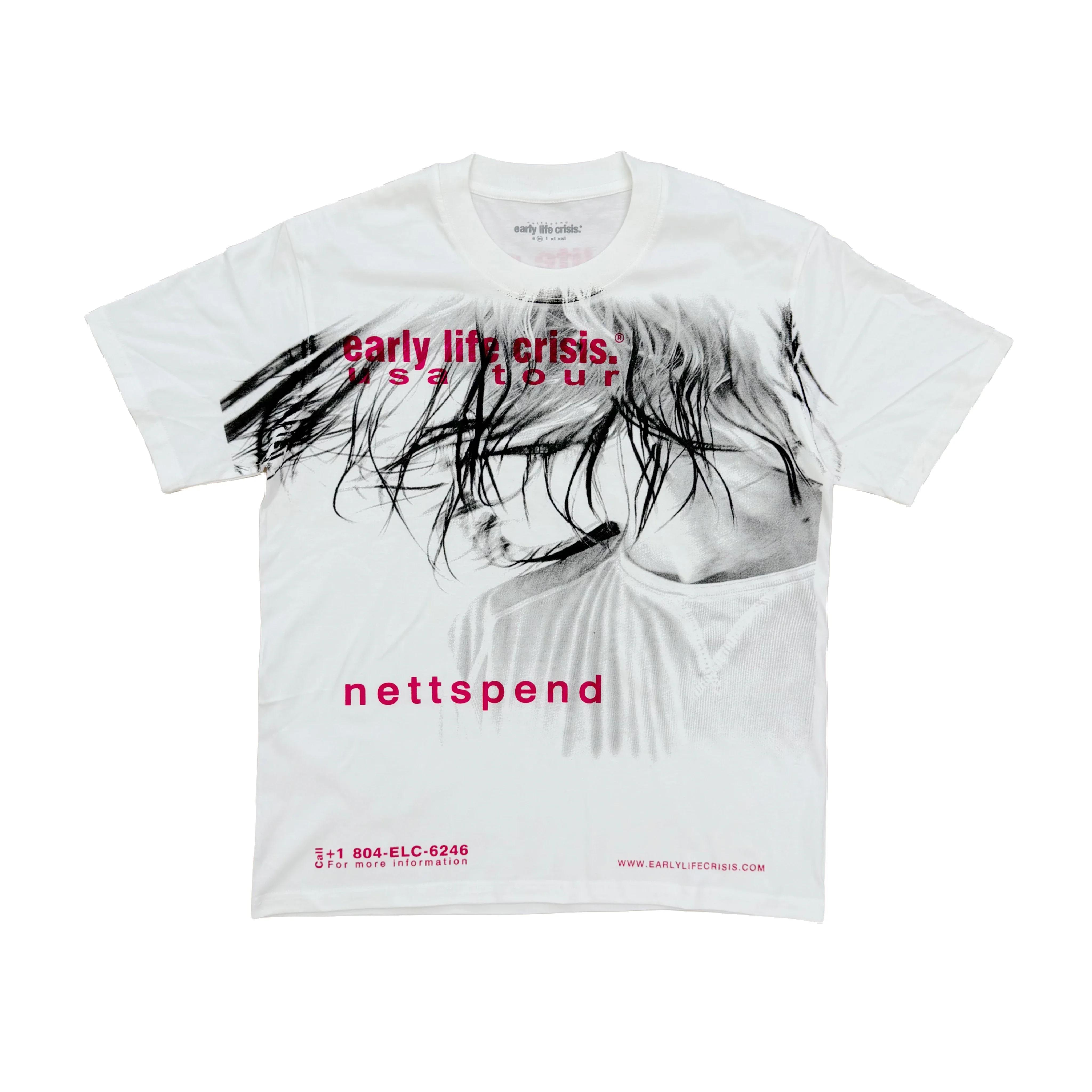 New Men USA Tour Merch 2026 Print Tour T Shirts T-Shirt Hip Hop Skateboard Street Cotton T-Shirts Tee Top US size F60