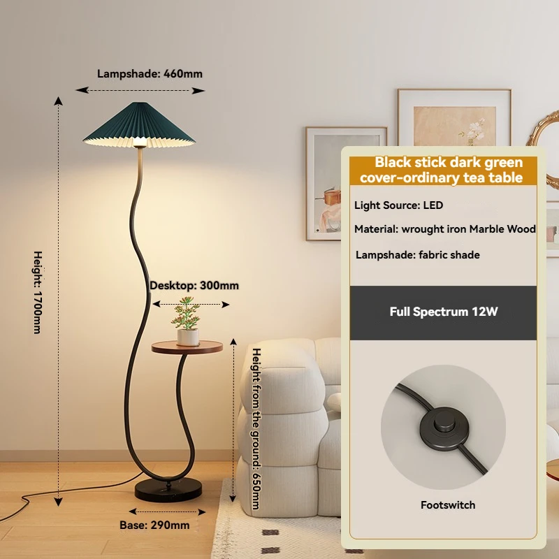 French Retro Led Floor Lamp For Home Decoration Living Room Bedroom Bedside Sofa Coffee Table Table Lamp And Lighting Fixtures
