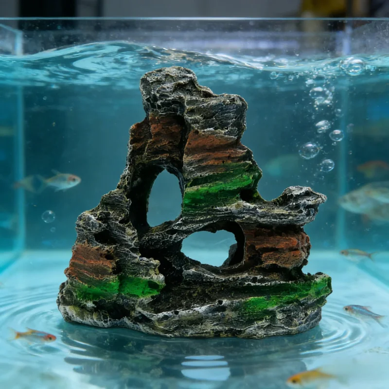 

Аквариумное украшение для крабов-отшеток, рыб павлина, украшения для ландшафтного дизайна аквариума, искусственные камни из смолы, товары для мелких домашних животных