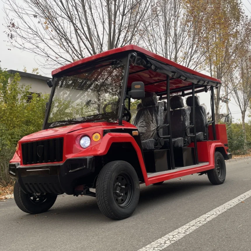 Electric Sightseeing Car Customized Electric Off-Road Golf Cart MacPherson Suspension 10 Inch Screen New Energy Four-Wheel Car