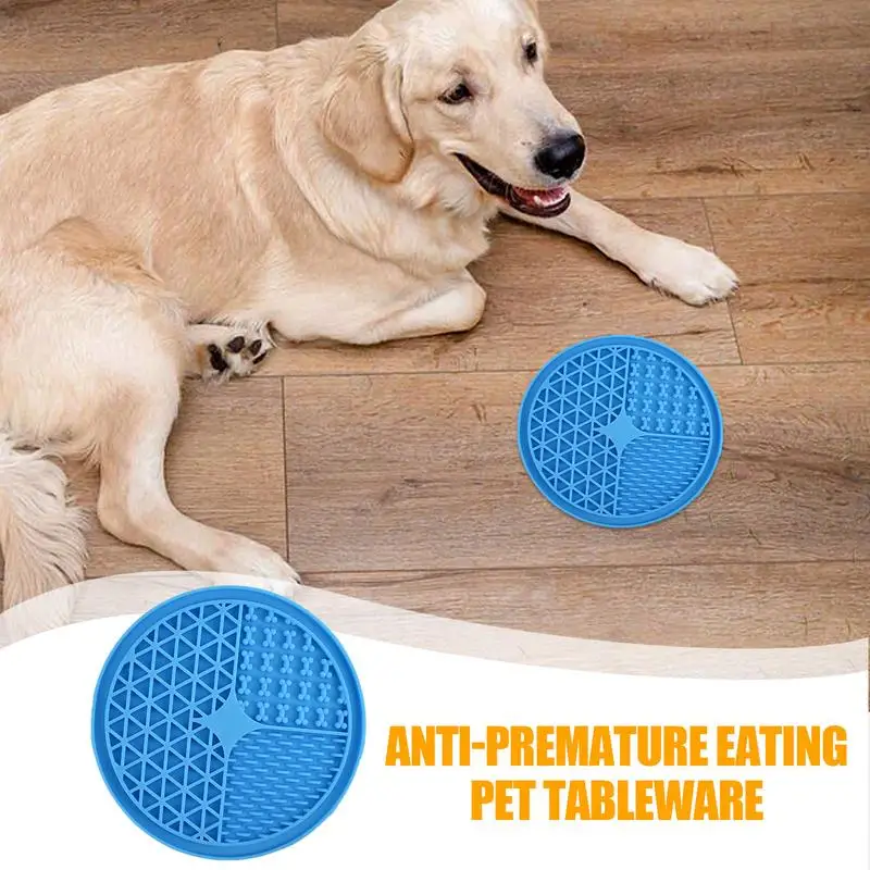 Food-Grade Silicone Dog Lick Mat Safe Soft Slow Feeders Dog Lick Pad Healthy Eating Non-Slip Dog Licking Mat Pet Feeding for Pet