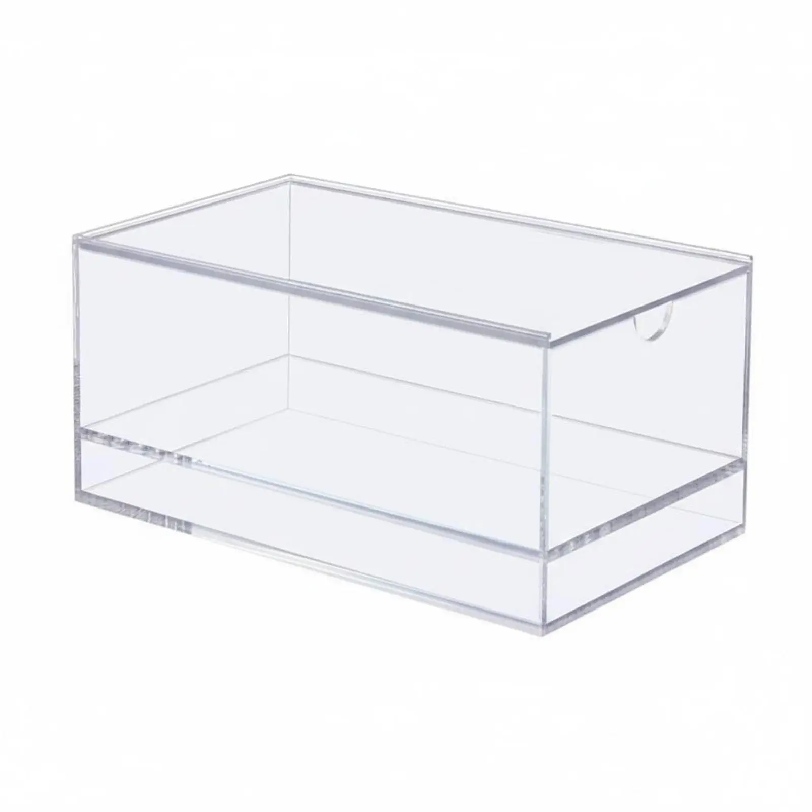Sliding Lid Acrylic Card Case Versatile Mahjong Tile Storage Organizer Box for Board Mahjong Game