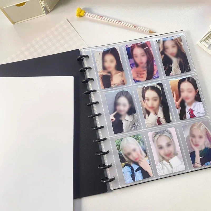 Álbum de fotos Ins, carpeta Kpop, soporte para tarjetas fotográficas, tarjetas de ídolo creativas, colección de libros, billete de tren, álbum, carpeta de tarjetas, papelería para estudiantes