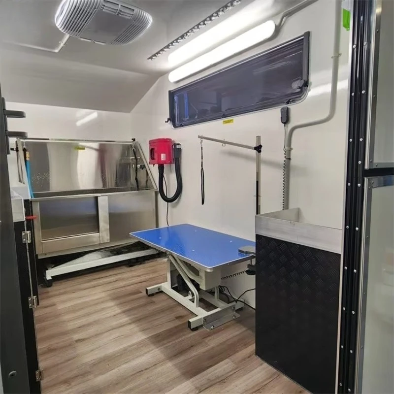 Customizable Multi Use Fiberglass Mobile Trailer for Dog Grooming Salon and Food Concession Stand CE Certified Export