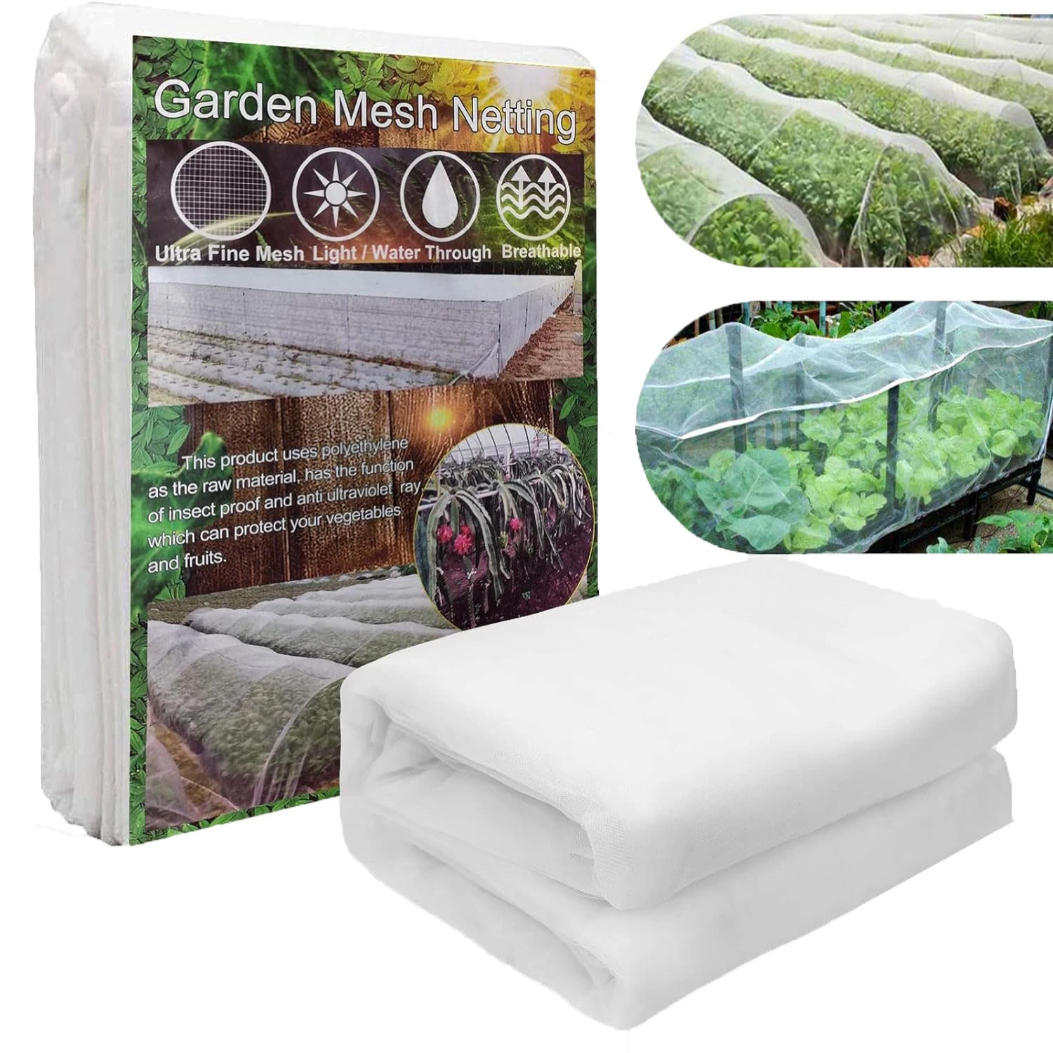 

Insect Protection Net Breathable Protective Net Fruit Care Cover Network Greenhouse Pest Anti-bird Control Mesh Net