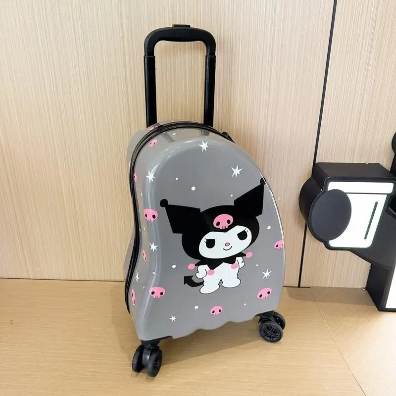 귀여운 만화 Sanrios Kuromi 헬로 키티 수하물 상자 어린이 만화 스타일 유니버설 휠 만화 패션 축제 선물