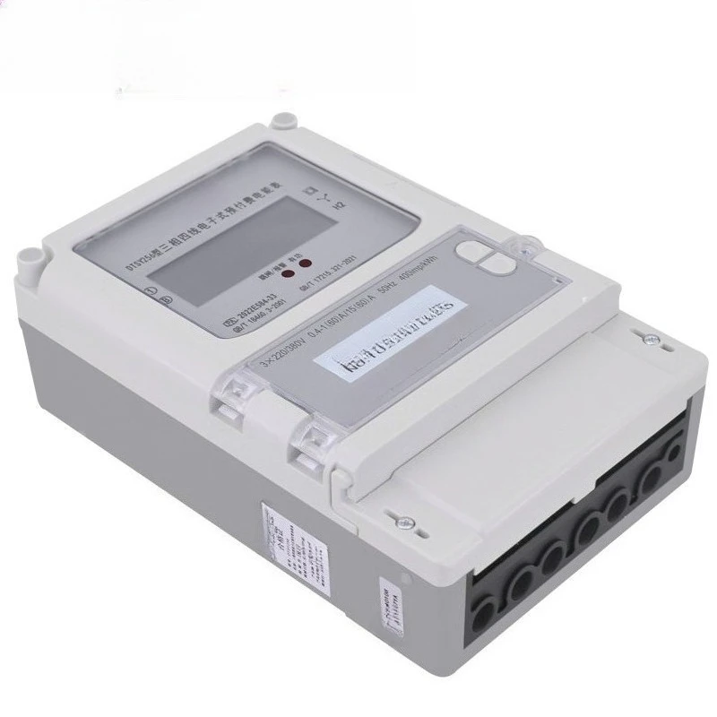 For DTSY256 card meter three-phase four-wire electronic prepaid meter 380V digital display
