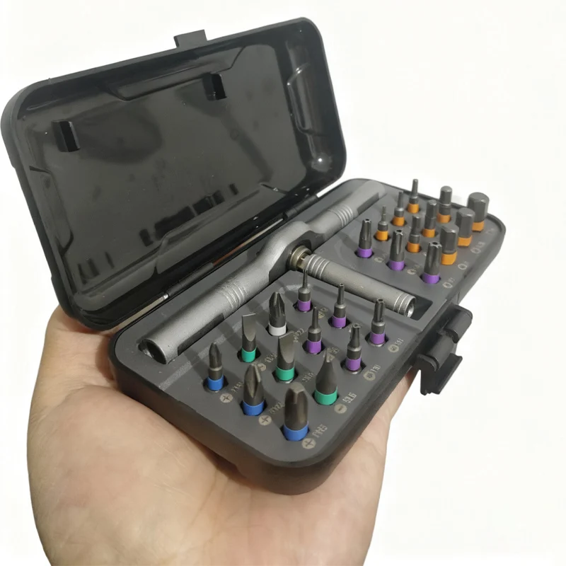 Ratchet Screwdriver Set Magnetic 24 in1 Precision Bits with Handle Screwdriver Kit for DIY Electronics Watch Home Repair tools