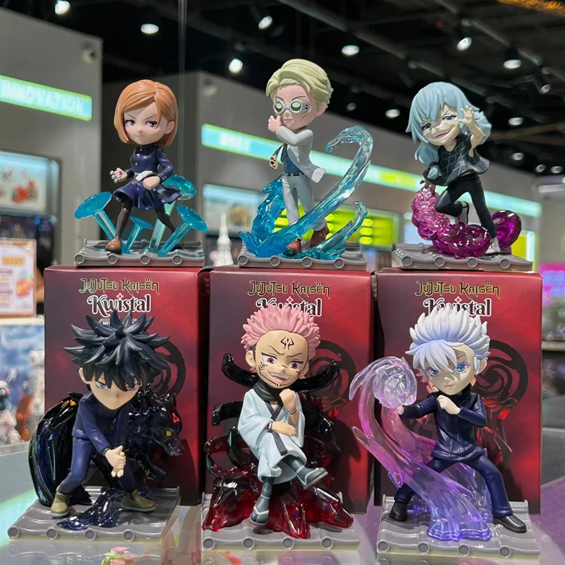 

Mighty Jaxx Kwistal Jujutsu Kaisen Battle Ready Series Blind Box Itadori Yuji Kugisaki Model Anime Figures Ornament Collection