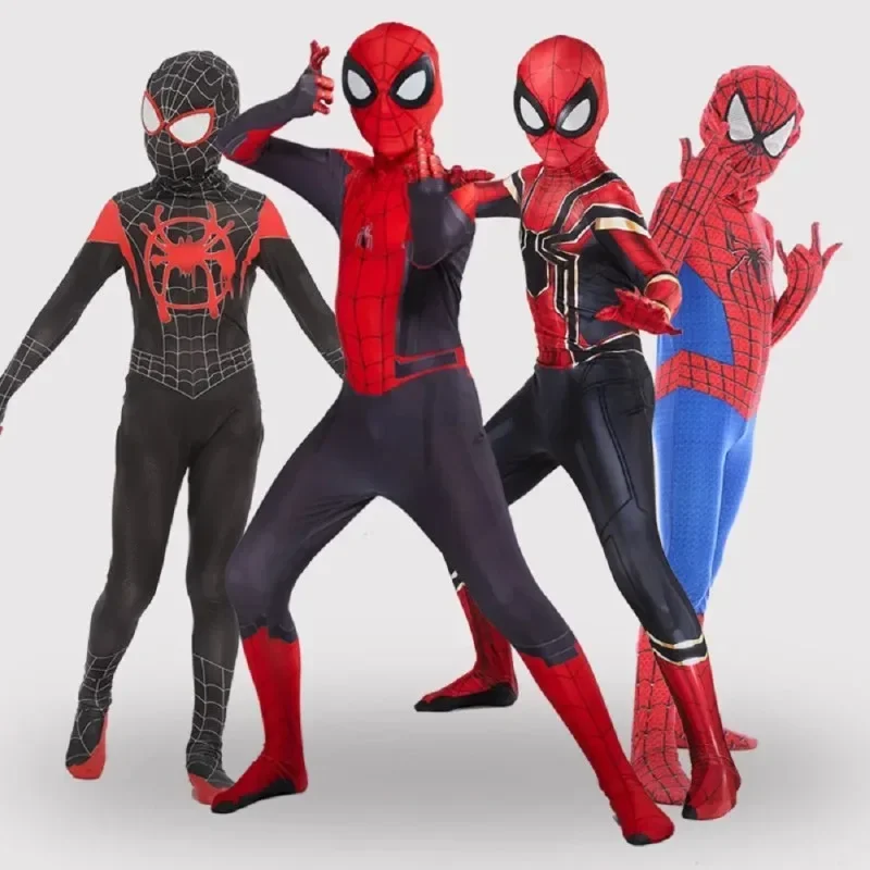 Carnival Party Costume Adult Party Costumes Boys Girls Movie Fan Cosplay Clothing Spiderman Costume Spider Man Cosplay Bodysuit
