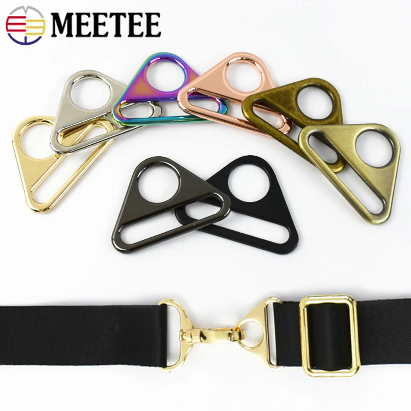 

5/10Pcs 20/25/32/38/50mm Metal Buckles for Bag Strap Handbag Webbing Connector Clasps Anti-skid Belt Ring Buckle DIY Accessories