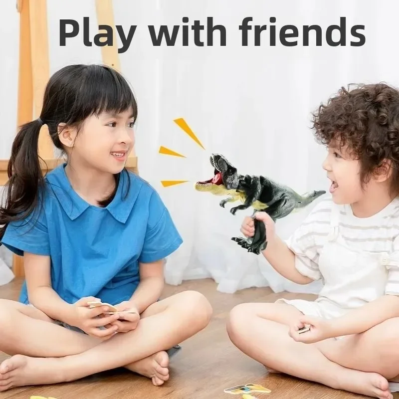 Juguetes de marionetas de mano de dinosaurio, figura pequeña de dinosaurio, juguetes de marionetas de mano de dinosaurio, juguetes de agarre de dinosaurio verde