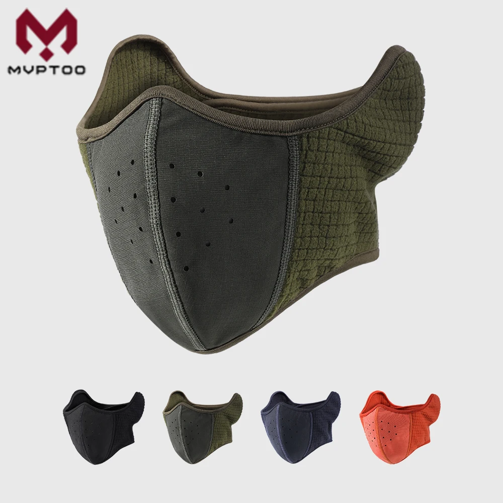 Winter Thermal Face Cover Ear Cover Windproof Soft Fleece Neck Warmer Cycling Skiing Snowboard Hiking Outdoor Reusable Men