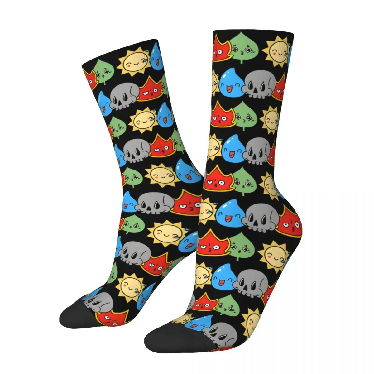 Hip Hop Vintage W.U.B.R.G MTG Inspired Crazy Men's compression Socks Unisex MTG Harajuku Pattern Printed Funny Novelty Happy