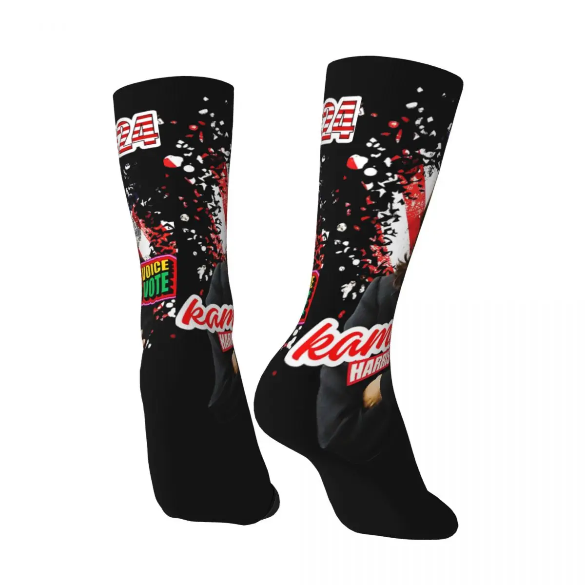 KAMALA HARRIS 2024 President Election Socks Modern Stockings Autumn Non Slip Unisex Men Socks Soft Breathable Cycling Socks