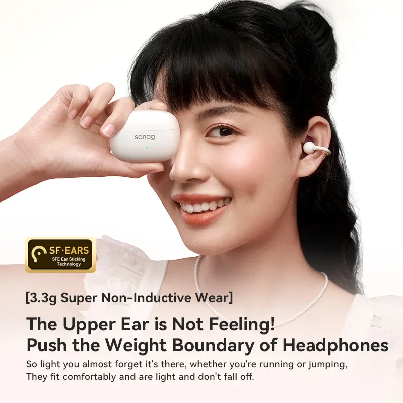 Sanag Z37 AI Auricolare Clip per orecchio Scelta di vendita flash Cuffie auricolari aperte Audífonos Auricolare Bluetooth Auricolari sportivi