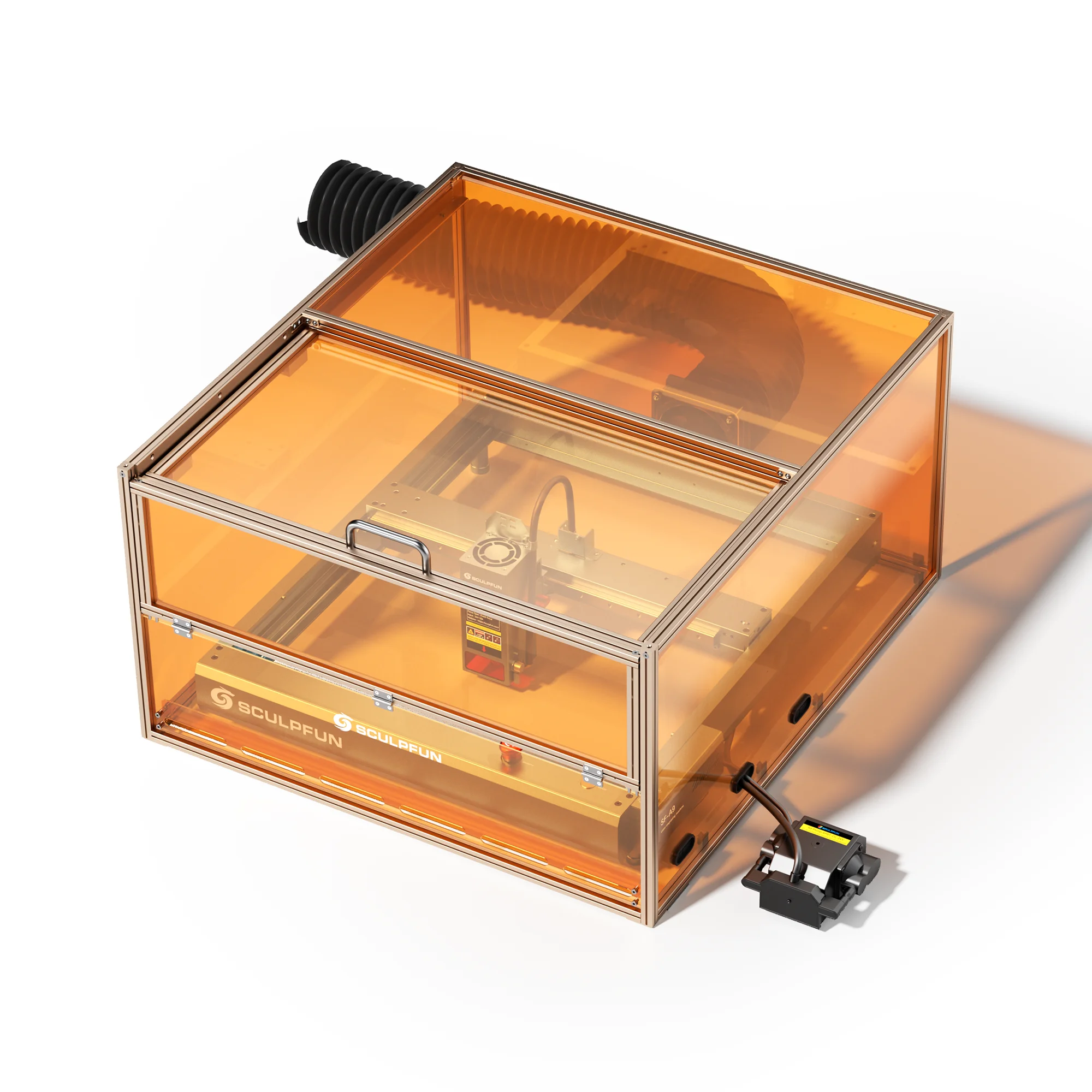 SCULPFUN B40 Enclosure for Laser Engraver Smokeproof Fireproof with Fan SCULPFUN S6/S9/S10/S30 Pro Series/C1/C2/and SF-A9