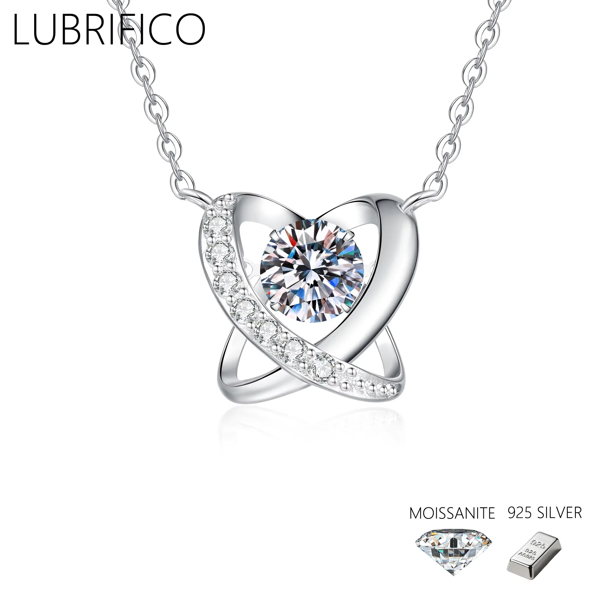 1.0 قيراط مويسانيتي فراشة شكل قلادة 925 فضة مختبر قلادة الماس النساء هدايا الزفاف غرامة مجوهرات حفلة