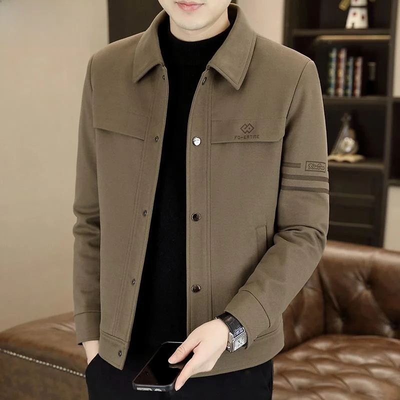 

Мужская повседневная куртка Pierre Cardin: модная, универсальная, удобная, из полиэфирного волокна, с воротником, для весны и осени