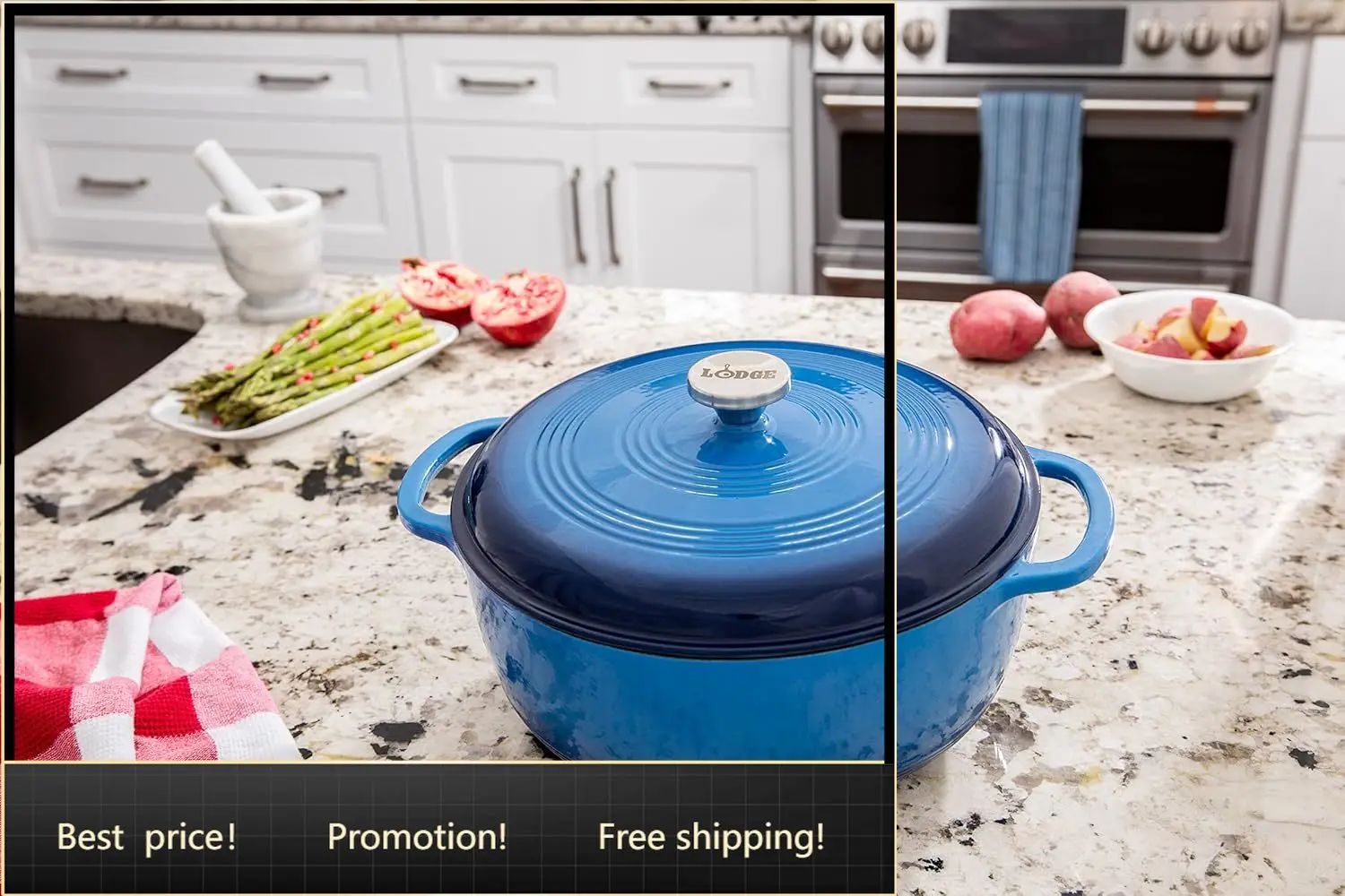 Best-selling productsEssential Enamel Cast Iron Dutch Oven with Lid 7 5 Quart Oven Safe Enamel Cookware up to 500 F Heat Retaini