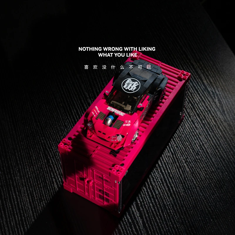 

1:24 Scale 1087X Drift Team Model Car Kit - Direct Print Parts + Container Storage Box, Christmas/Birthday Gift for Boys, Deskto