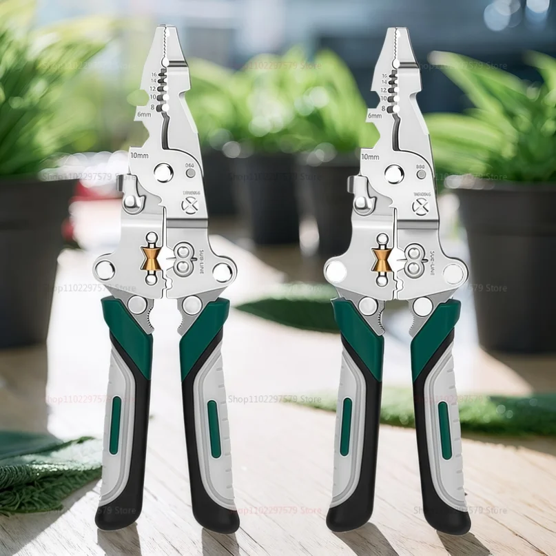 

Многофункциональные складные плоскогубцы для зачистки проводов, режущий станок, специальные кусачки для резки проволоки, обжимные клещи для зачистки проводов, инструмент