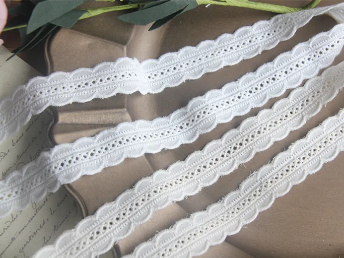 5yard/lot 2cm beautiful off white/beige color Pure Cotton Baby Lace Embroidered Lace Trim for Dress Accessories X282