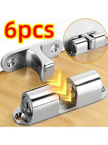 Wholesale Furniture Door Ball Latch Brass Double Roller Spring Ball Catch Latches Cabinet Closet Door Adjustable Tension Latch