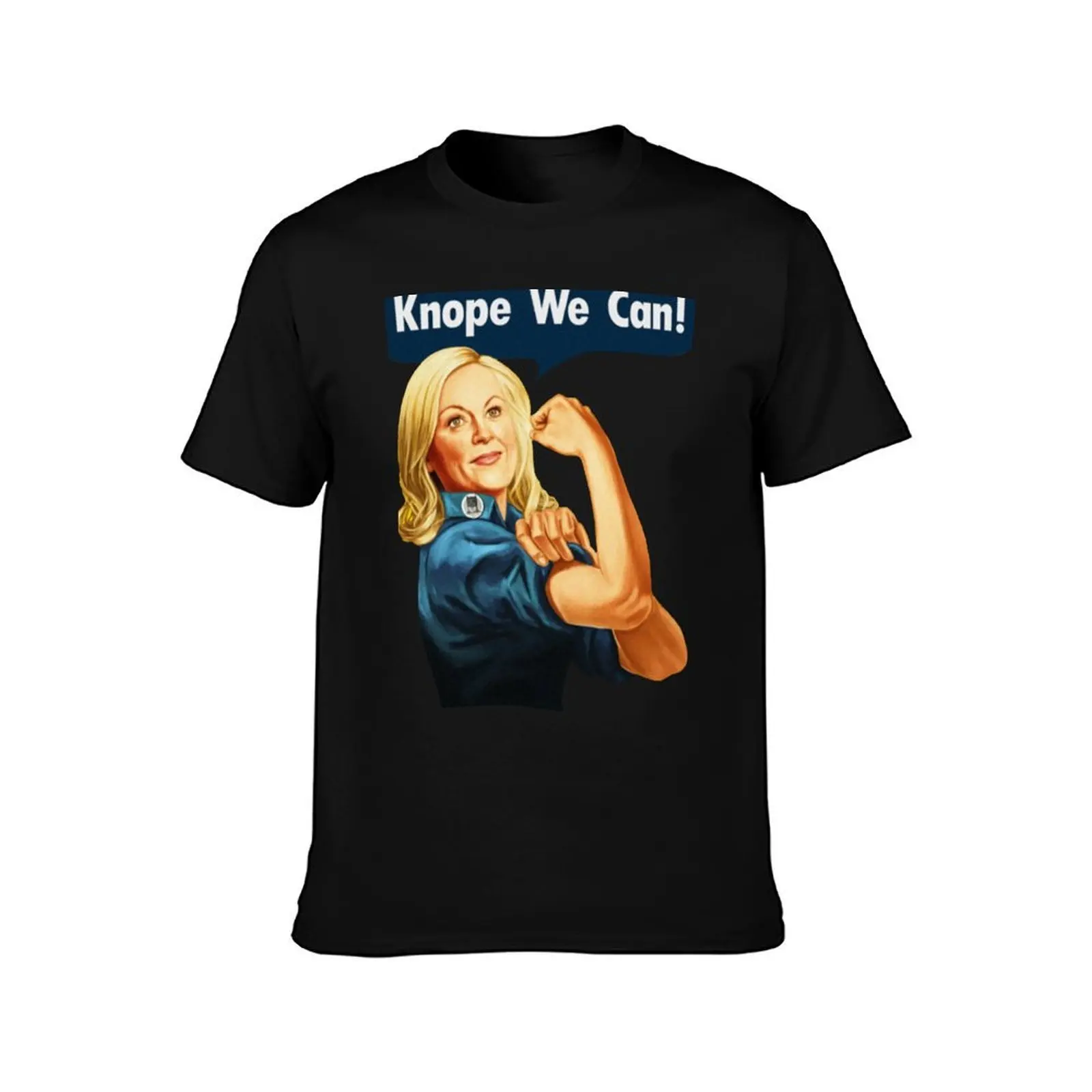 Parks & Recreation // Knope We Can! T-Shirt, Summer Casual Cotton Tee, Oversized Streetwear Tops, Vintage Graphic Print