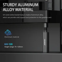 Graphics Card GPU Holder Support Adjustable Telescopic Rotary Screw Aluminum Alloy Video Card Bracket Desktop PC Case Accessory 4